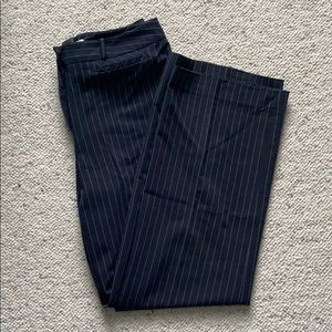 NWOT Dressbarn slacks/pants black/white pinstripe